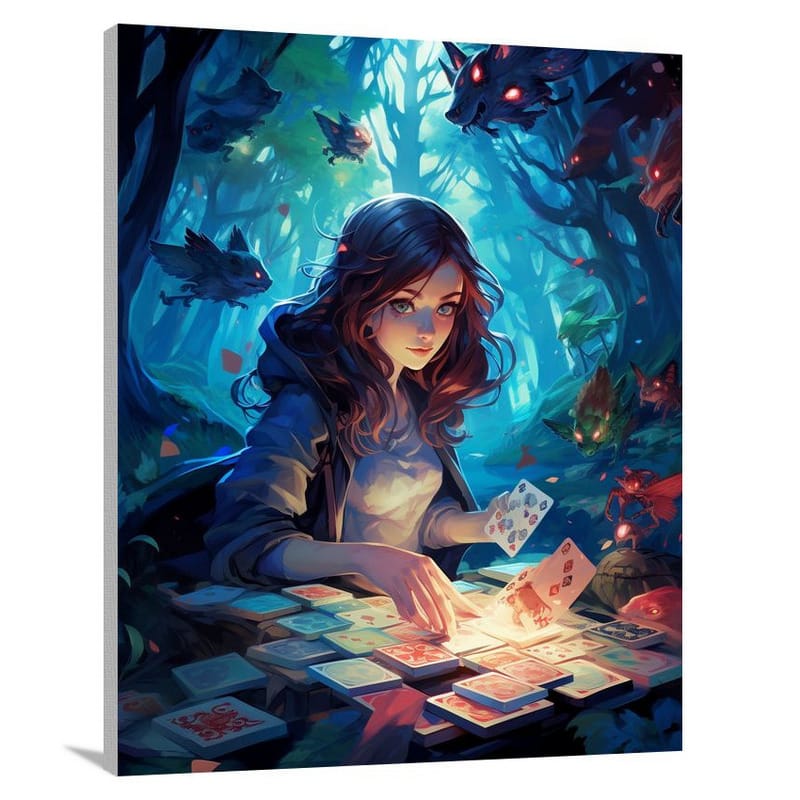 Board Game in the Enchanted Woods - Canvas Print