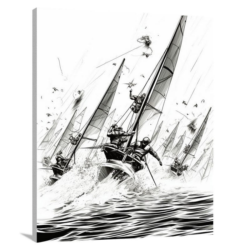 Boating & Sailing: Adrenaline Surge - Canvas Print