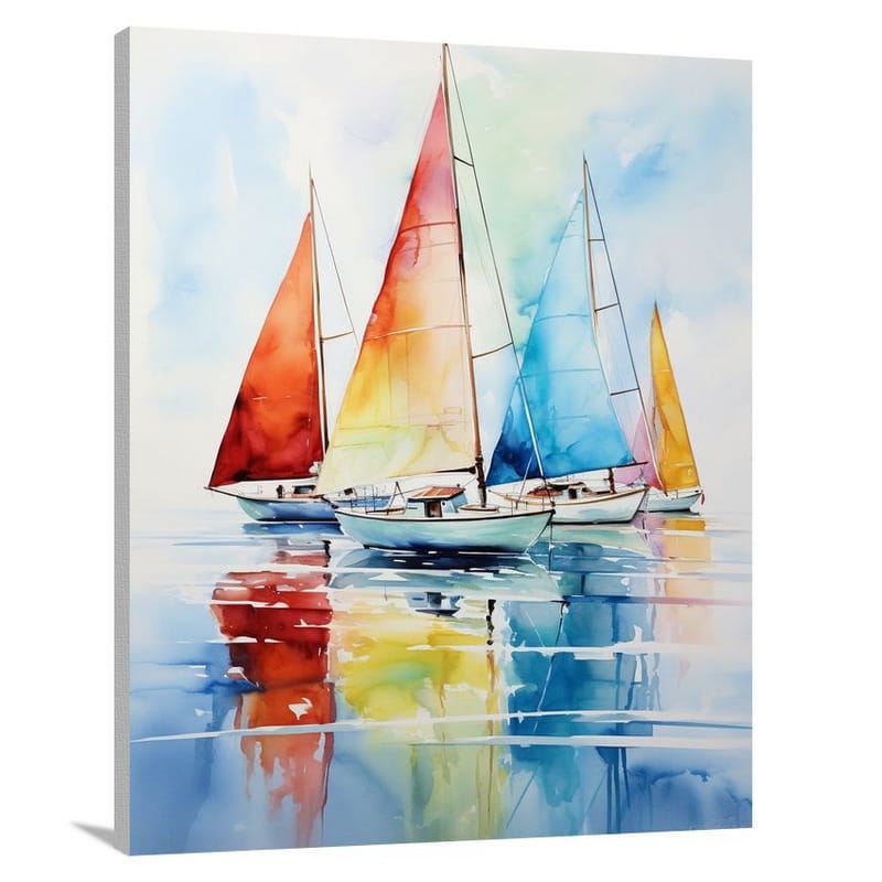 Boating & Sailing: Serene Reflections - Canvas Print