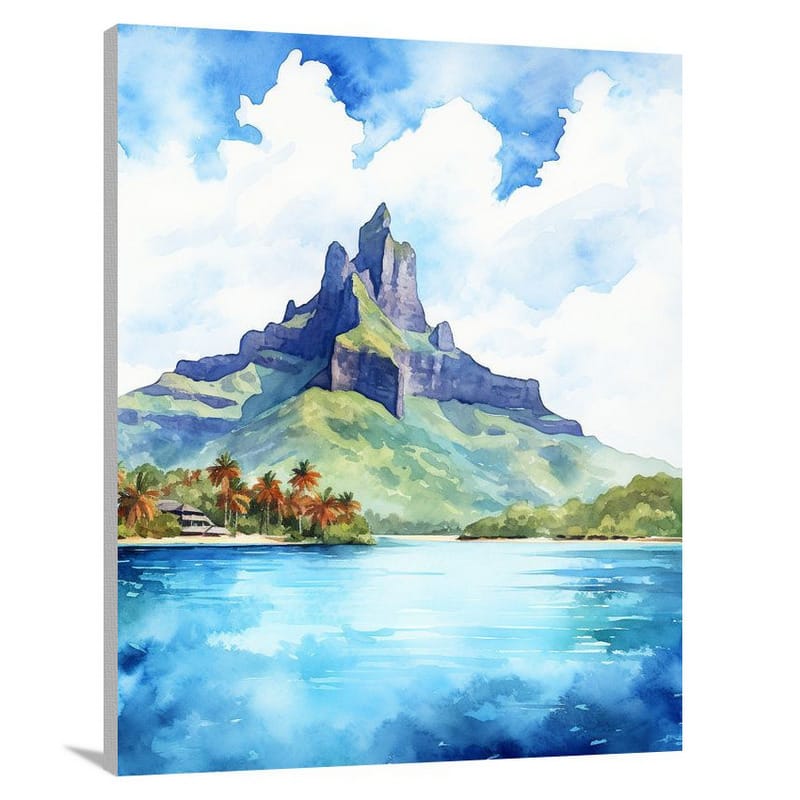 Bora Bora - Watercolor - Canvas Print