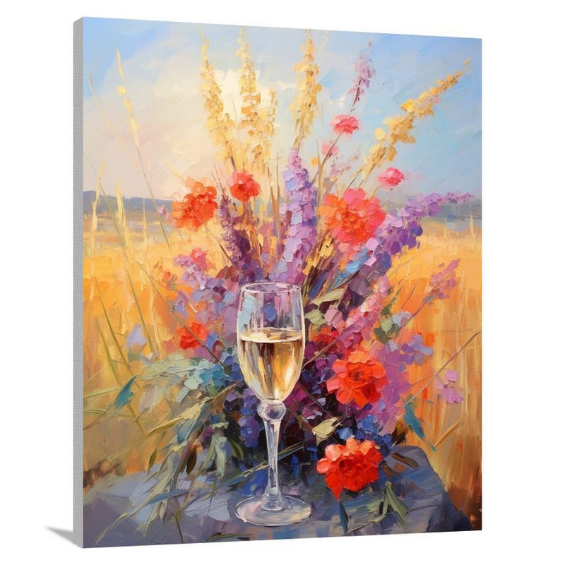 Bouquet in Sunset - Impressionist - Canvas Print