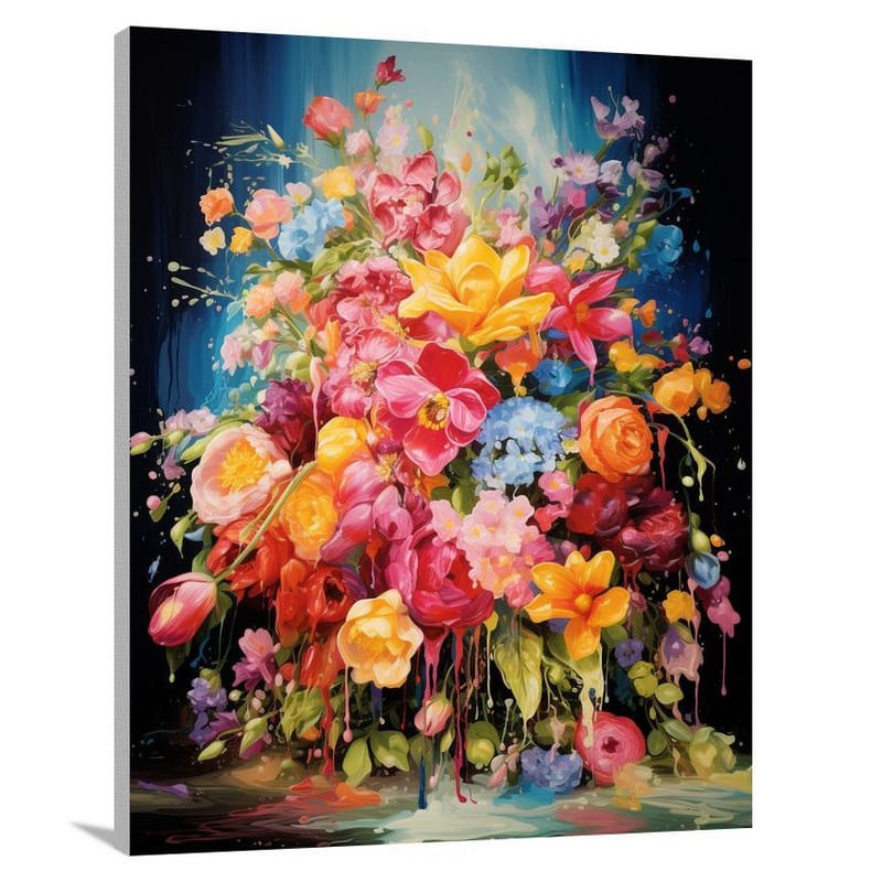 Bouquet - Pop Art - Canvas Print