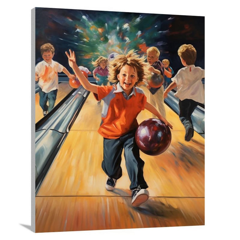 Bowling Frenzy - Canvas Print