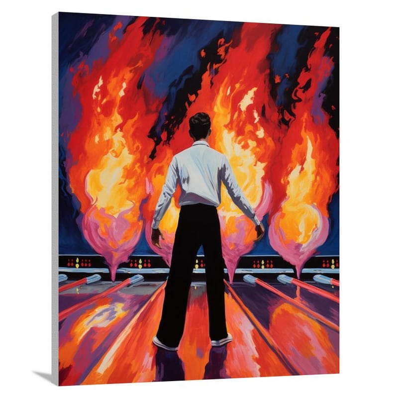 Bowling Inferno - Canvas Print