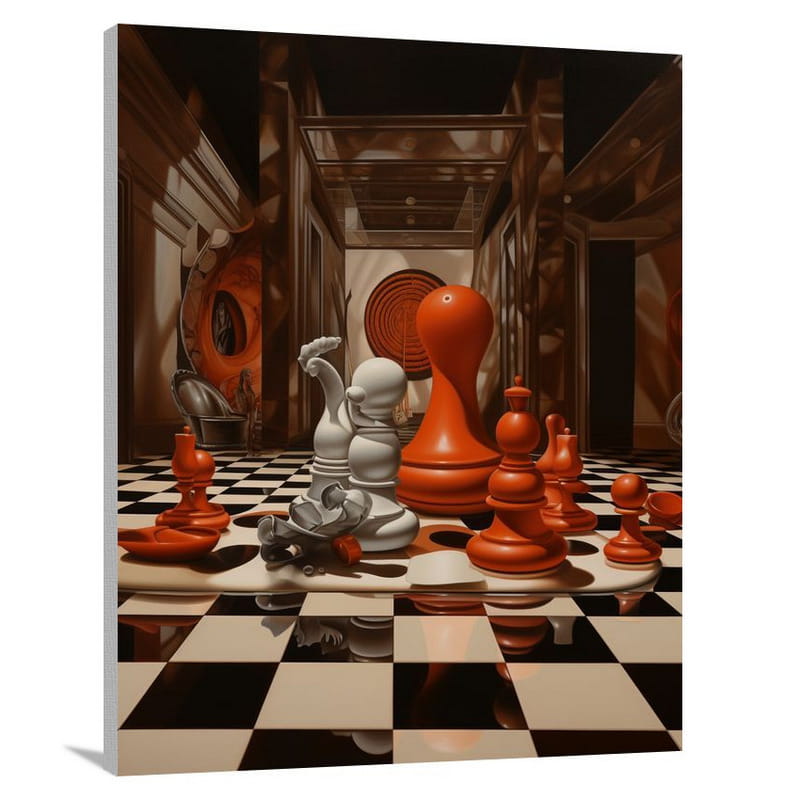 Bowling's Strategic Dance - Contemporary Art - Canvas Print