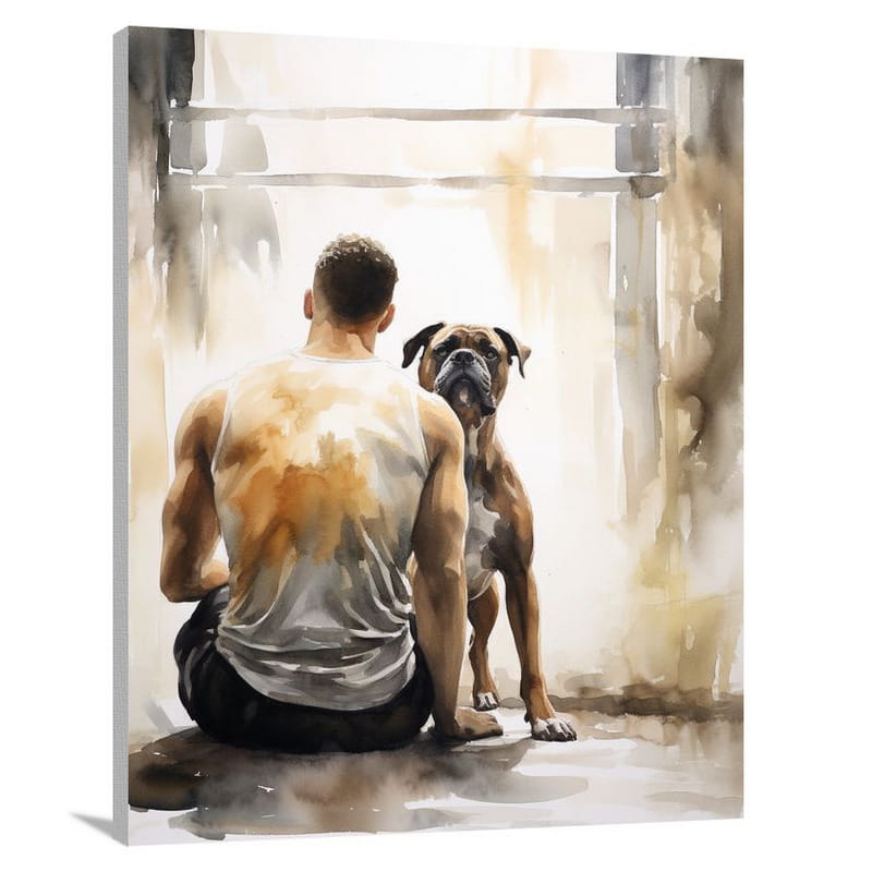 Boxer's Best Friends - Canvas Print