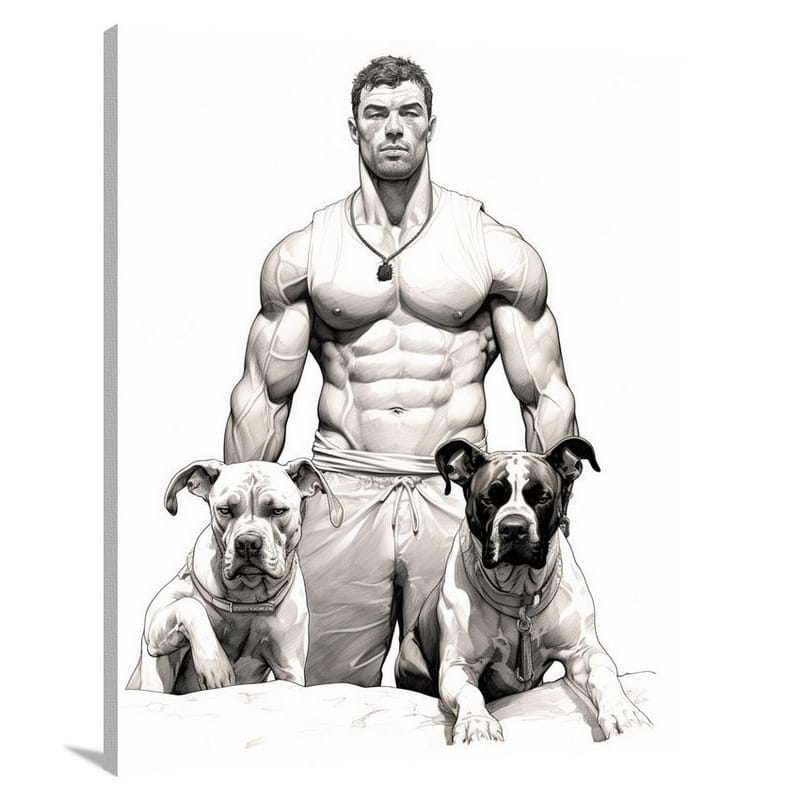 Boxer's Guardians - Canvas Print