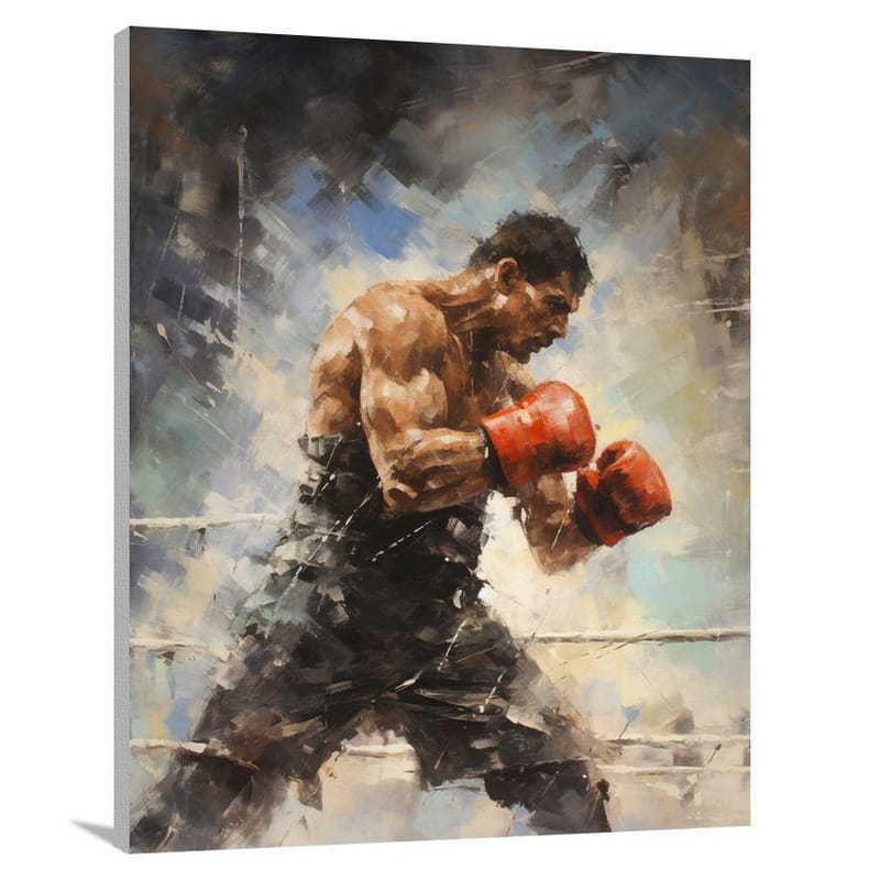 Boxing Clash - Impressionist - Canvas Print