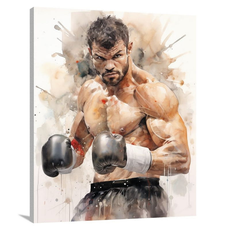 Boxing Symphony - Watercolor - Canvas Print