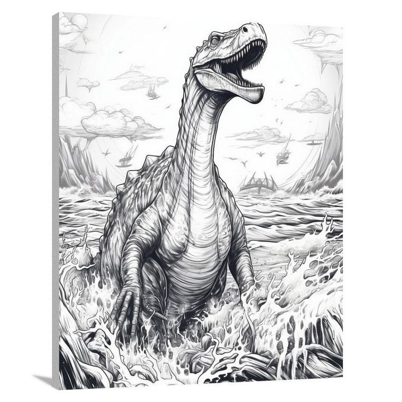 Brachiosaurus Rising - Canvas Print