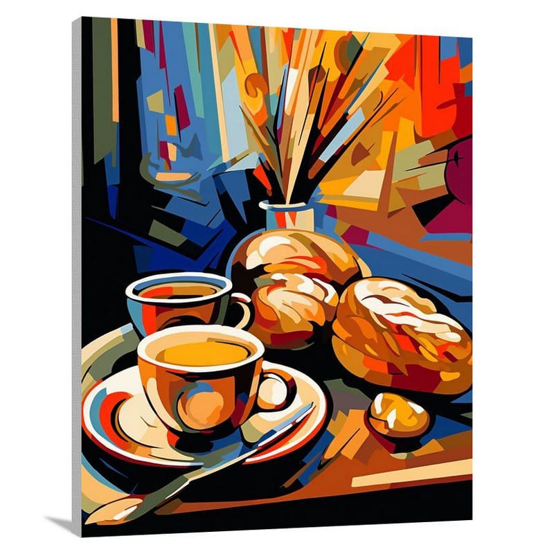 Bread Feast - Pop Art - Canvas Print