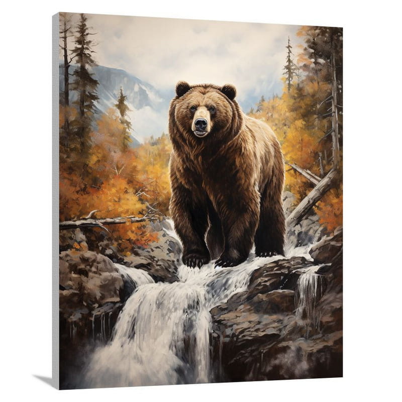 Brown Bear's Majesty - Canvas Print