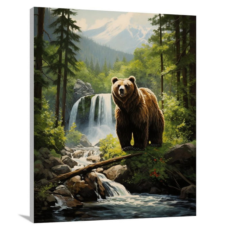 Brown Bear: Untamed Wilderness - Canvas Print