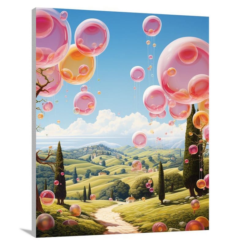 Bubble Gum Harvest - Canvas Print