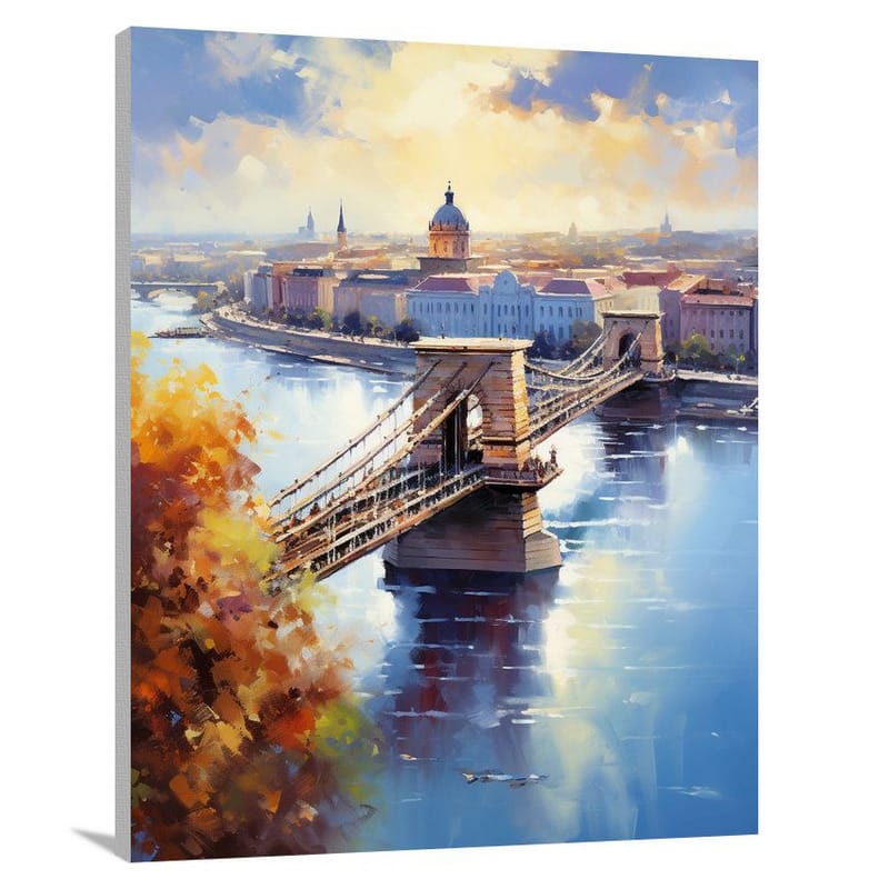 Budapest, Europe: Majestic Budapest - Impressionist - Canvas Print