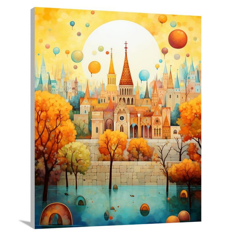 Budapest's Enchanted Castle - Canvas Print