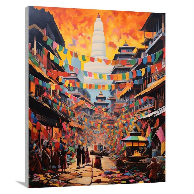Buddhism's Devotion - Pop Art - Canvas Print