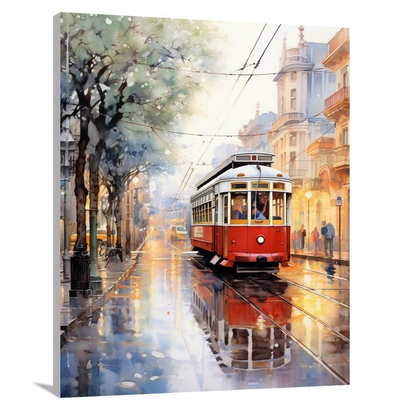 Buenos Aires Rainstorm - Watercolor - Canvas Print