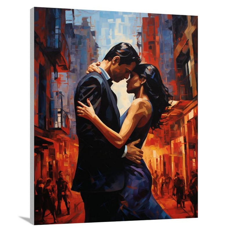 Buenos Aires Tango Embrace - Canvas Print