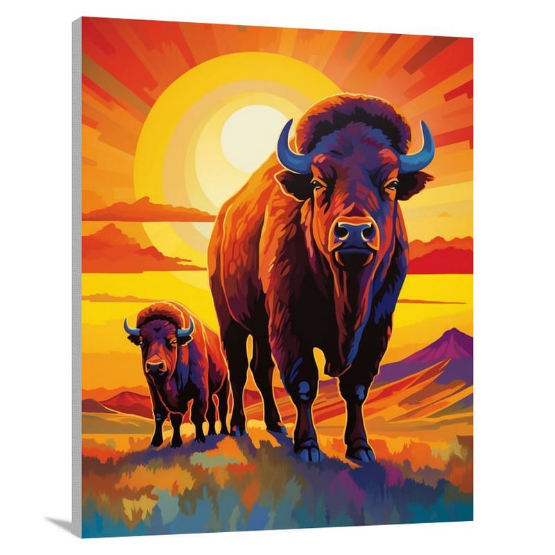 Buffalo Harmony - Canvas Print