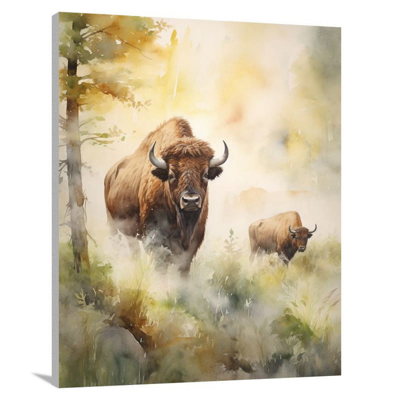 Buffalo's Majesty - Canvas Print