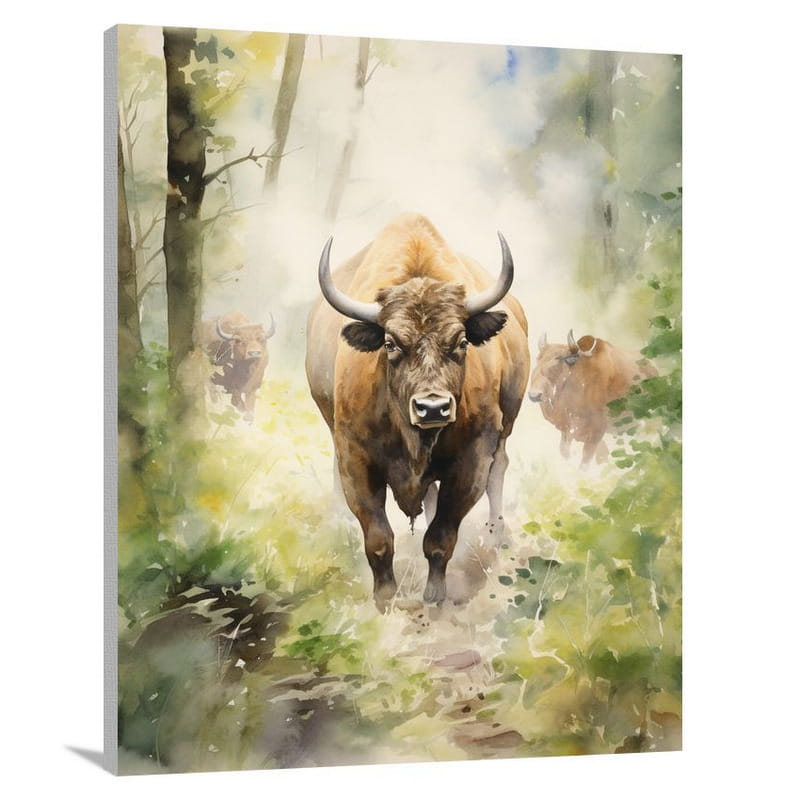 Buffalo's Serene Haven - Canvas Print