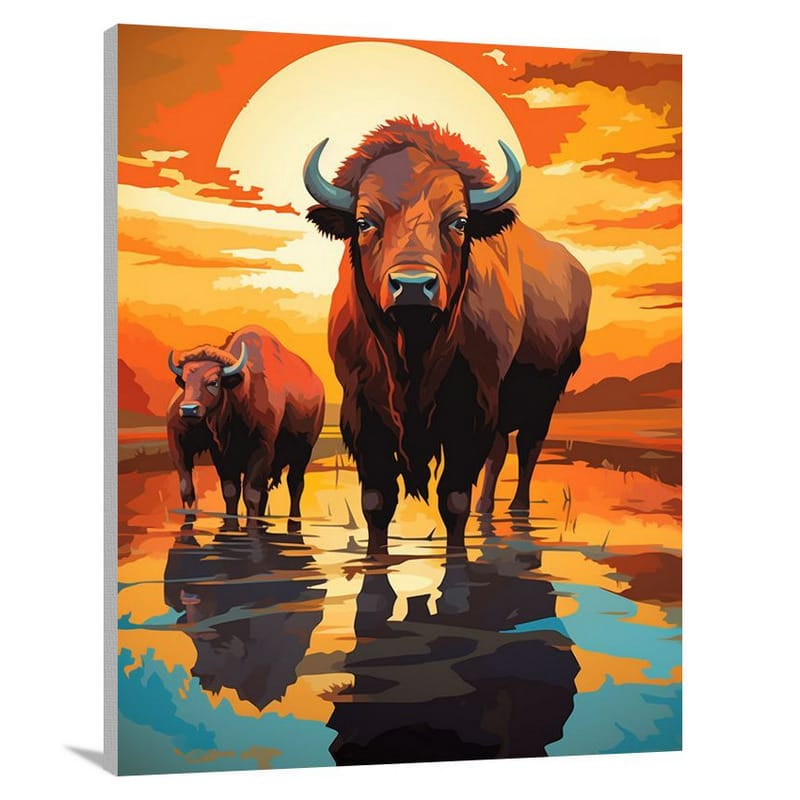 Buffalo Serenity - Canvas Print