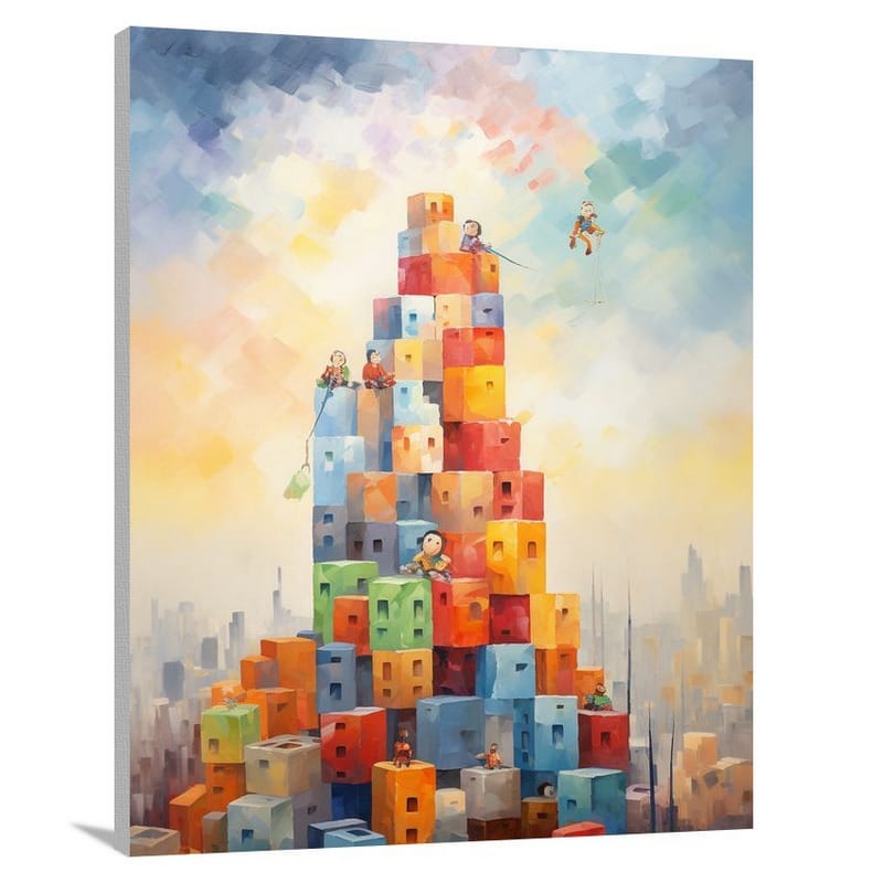 Building Block City - Canvas Print