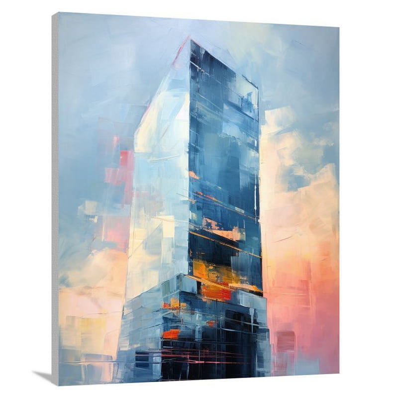 Building Reflections - Canvas Print