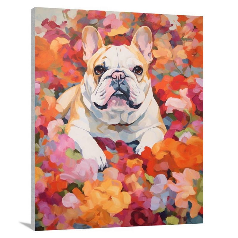 Bulldog's Blossom - Canvas Print