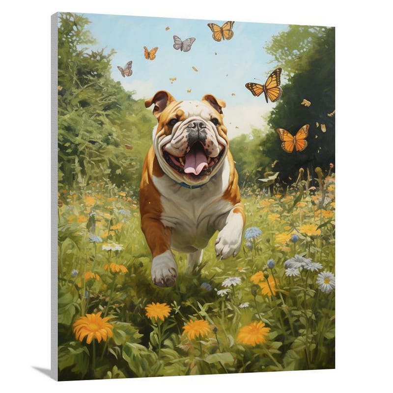 Bulldog's Serenade - Canvas Print