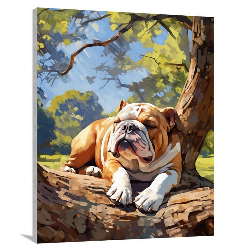 Bulldog's Serenity - Canvas Print