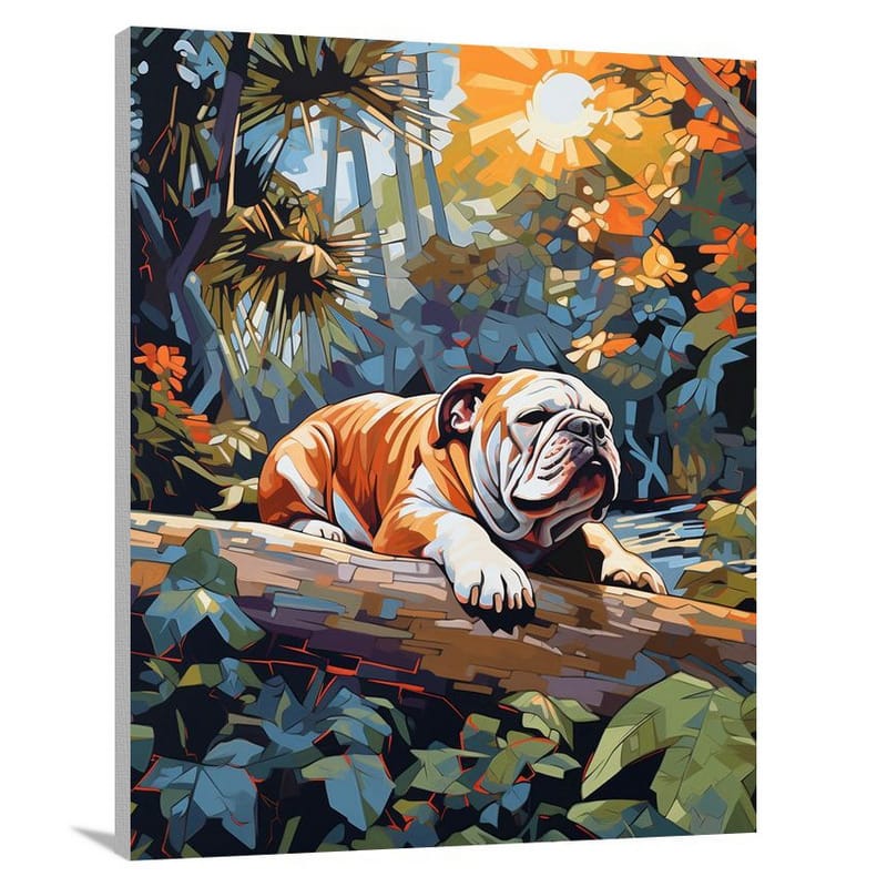 Bulldog's Serenity - Pop Art - Canvas Print