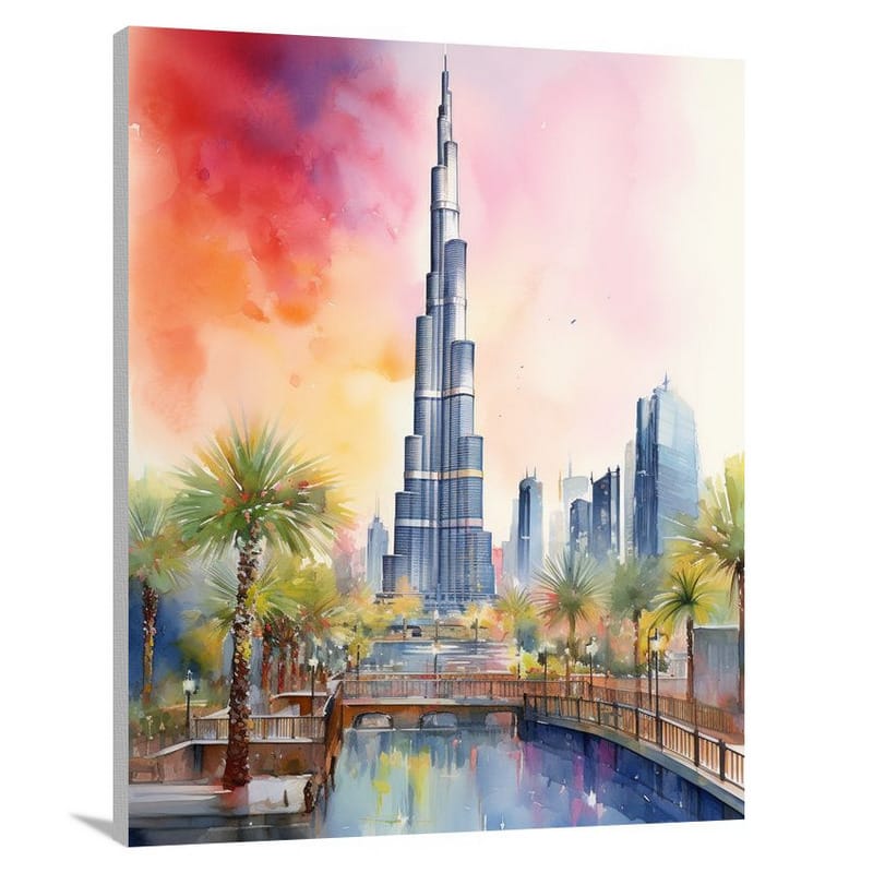 Burj Khalifa: Ethereal Twilight - Canvas Print