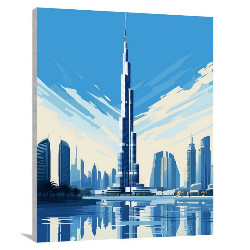 Burj Khalifa: Serene Unity - Canvas Print