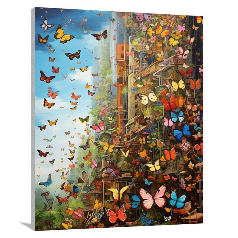 Butterfly Metropolis - Canvas Print