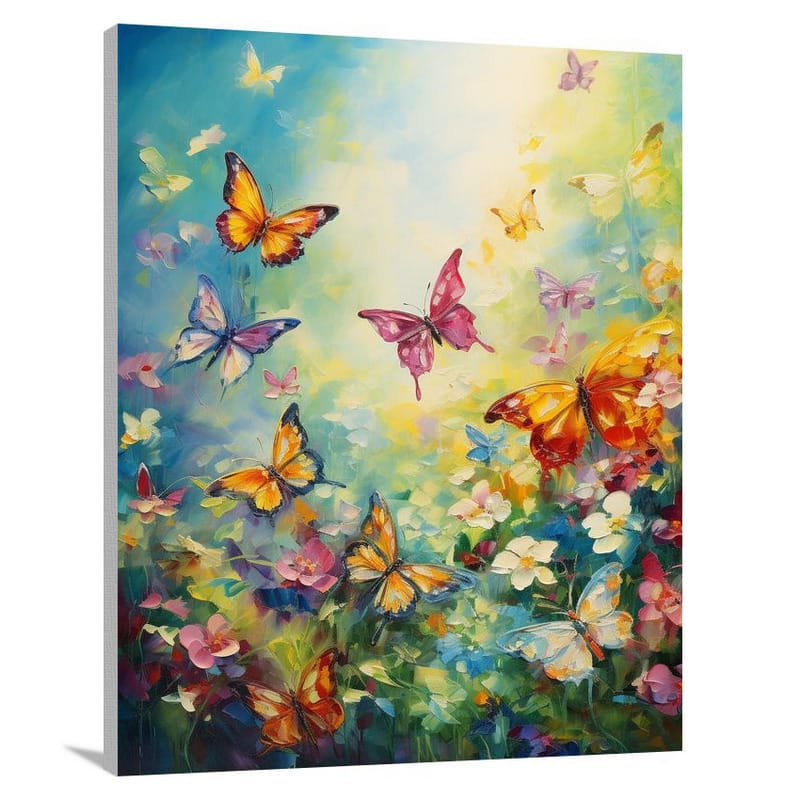 Butterfly Symphony - Impressionist - Canvas Print