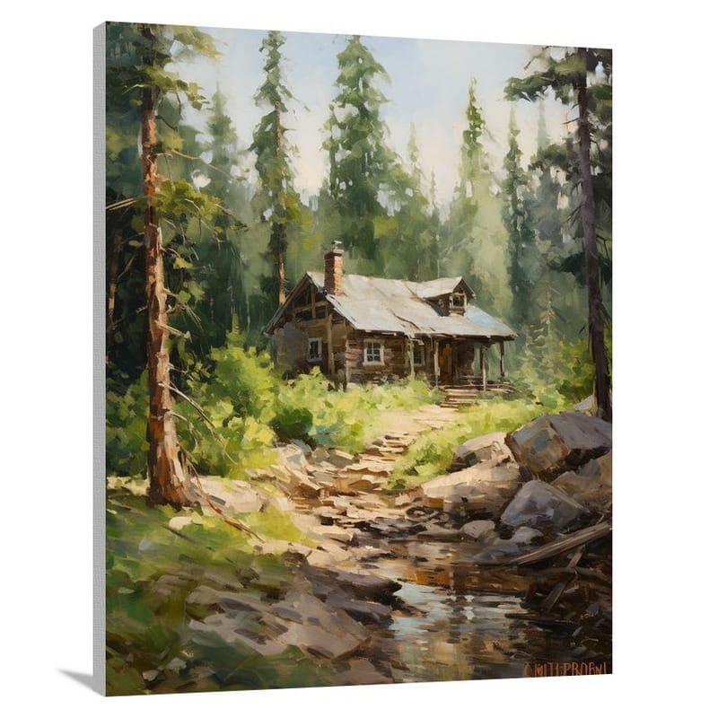 Cabin Serenity - Canvas Print
