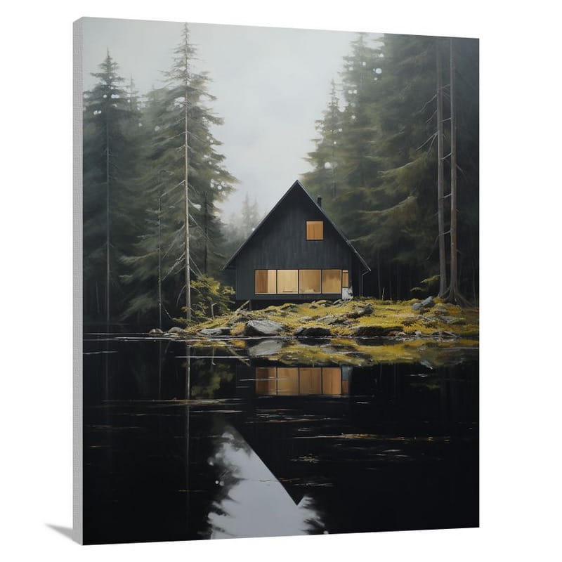 Cabin Serenity - Minimalist 2 - Canvas Print