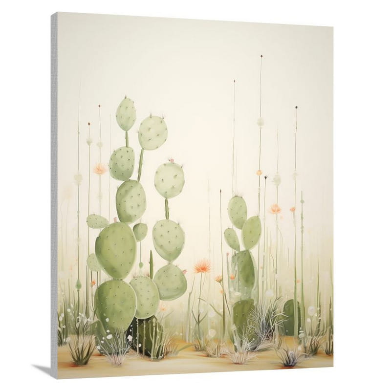 Cactus - Minimalist - Canvas Print
