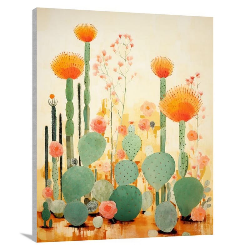 Cactus - Minimalist - Minimalist - Canvas Print