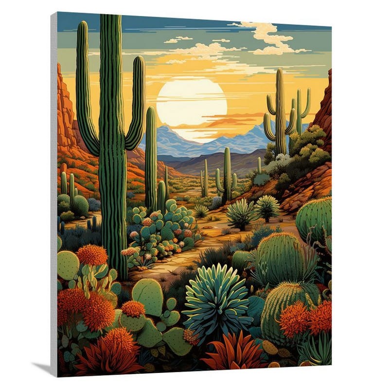 Cactus - Pop Art - Pop Art - Canvas Print