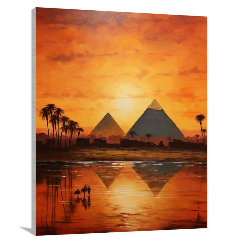 Cairo's Golden Majesty - Canvas Print