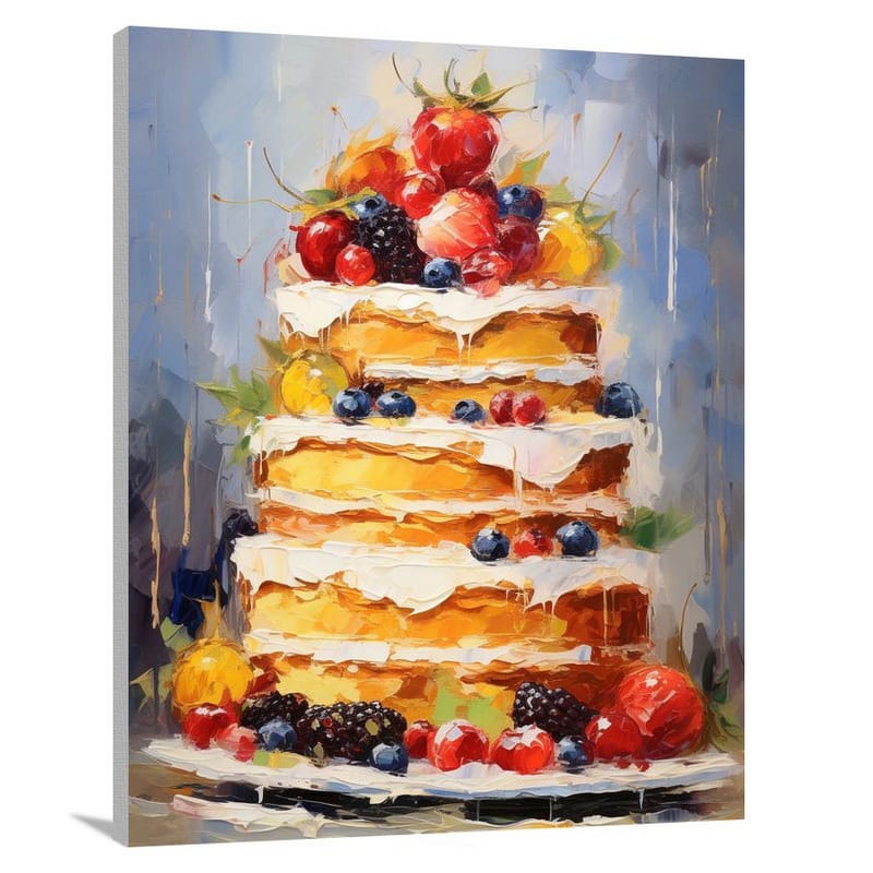 Cake Delight - Impressionist - Canvas Print