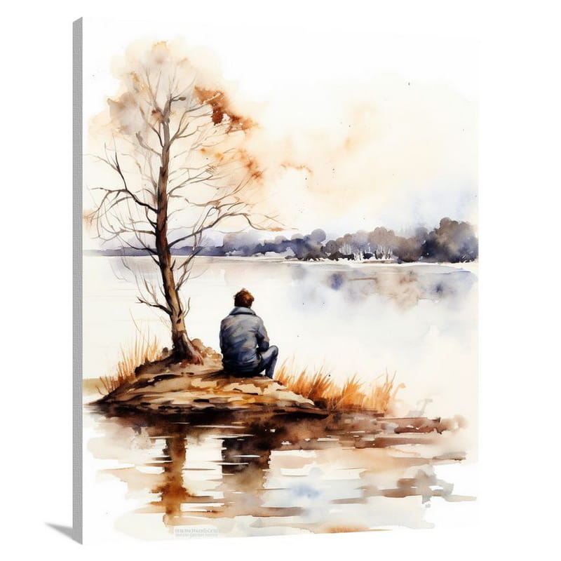 Calm Reflections - Watercolor - Canvas Print