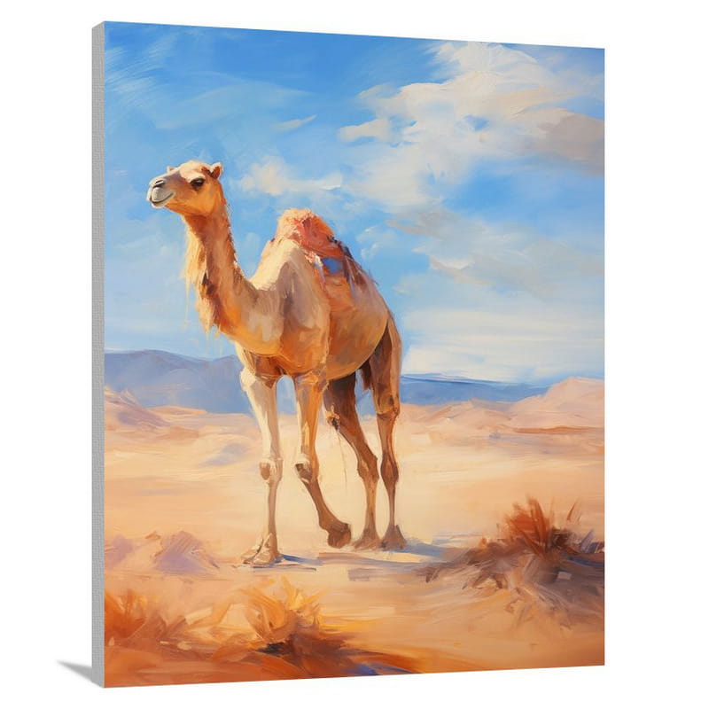 Camel's Mirage - Canvas Print