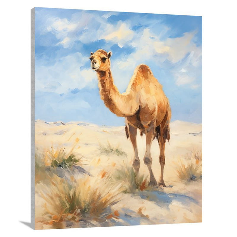 Camel's Mirage - Impressionist - Canvas Print