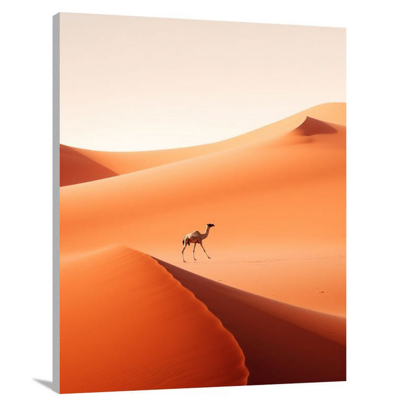 Camel's Resilience - Minimalist - Canvas Print