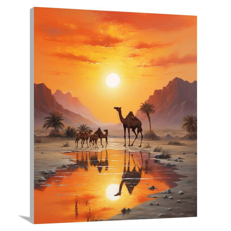 Camel's Serenade - Contemporary Art - Canvas Print