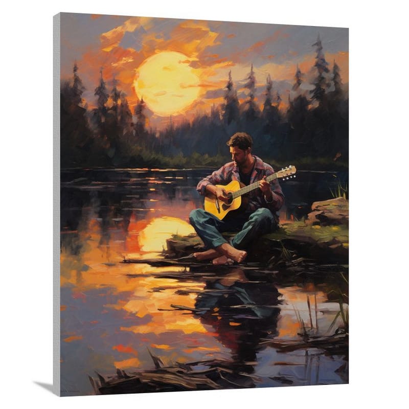 Camping Melodies - Impressionist - Canvas Print